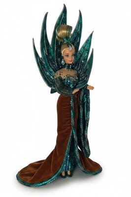 Vintage Barbie Doll 1992 Bob Mackie Collection Neptune Fantasy Velvet Gown