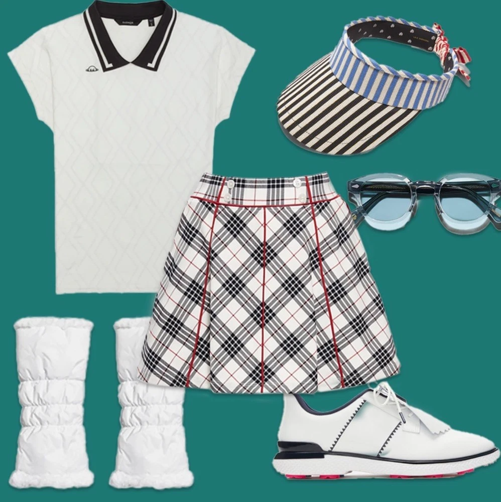 Tuckernuck NWT Plaid Golf Tennis Skort Mini Featured In Golf Magazine