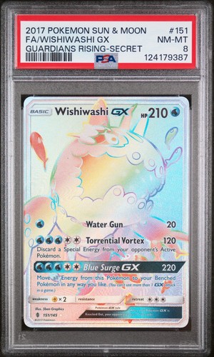 Wishiwashi-GX graded PSA 8 for sale on eBay