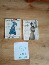 1949 lot 2 magazines-JARDIN DES MODE-collections/fashion/prêt à porter/vetements