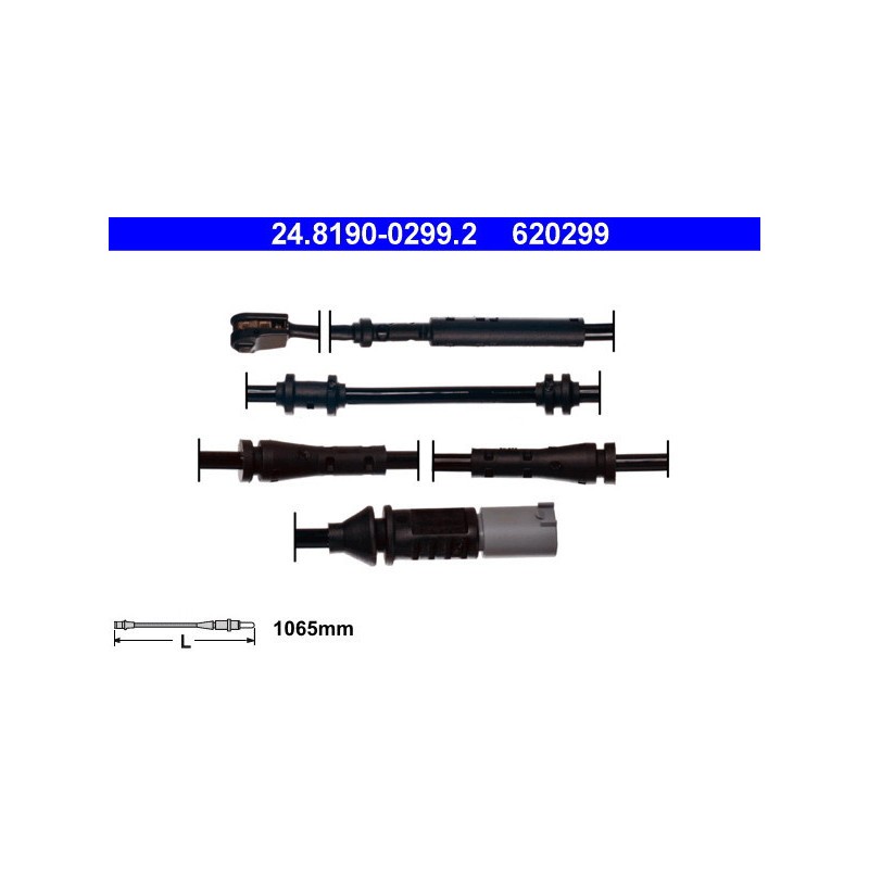 ATE 24.8190-0299.2 Brake Pad Wear Sensor for BMW 7