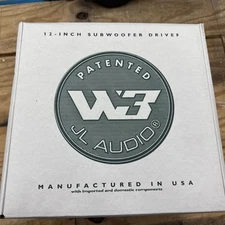 JL Audio 12W3v3-2 12" Subwoofer Driver - Black W3 500w Brand New