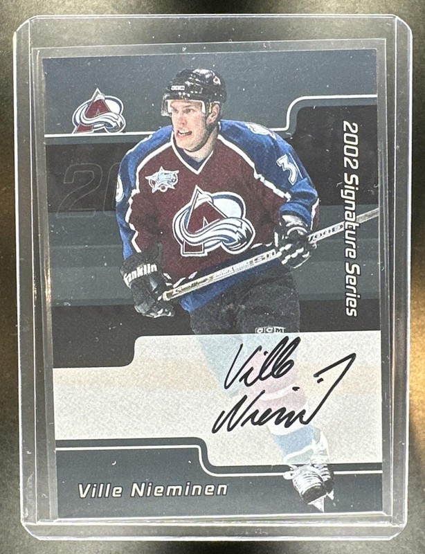 2002 In The Game Signature Series Ville Nieminen Autograph
