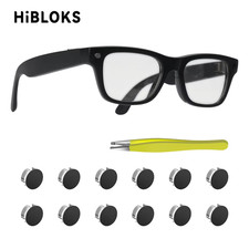 HIBLOKS 12 pics LED Light Blocker Stickers for Ray-Ban Meta Blayzer Scriber Ge 2