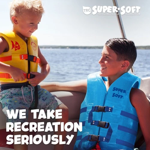 TRC Recreation Super Soft XXL Life Jacket Vinyl Coated Foam Swim Vest (Open Box) image 6