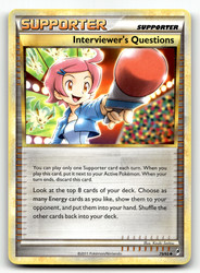 Interviewer's Questions 79/95 Call of Legends Uncommon Trainer Supporter