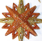 MCM Atomic Sputnik STARBURST Mod Christmas Star Ornament Glitter Pink Gold Mod — photo 5
