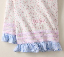 NEW Pottery Barn Kids LoveShackFancy Ruffled Oversized Organic Muslin Baby Blank