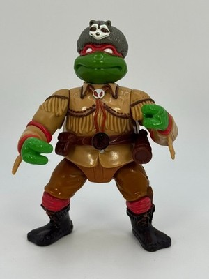 TMNT Sewer Scout Raph Figure with Belt 1992 Playmates Raphael Wacky Wild West
