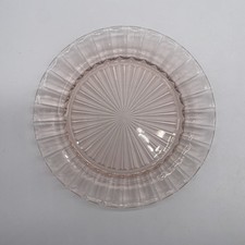 Hocking Glass Fortune Pink Glass Dessert Plate