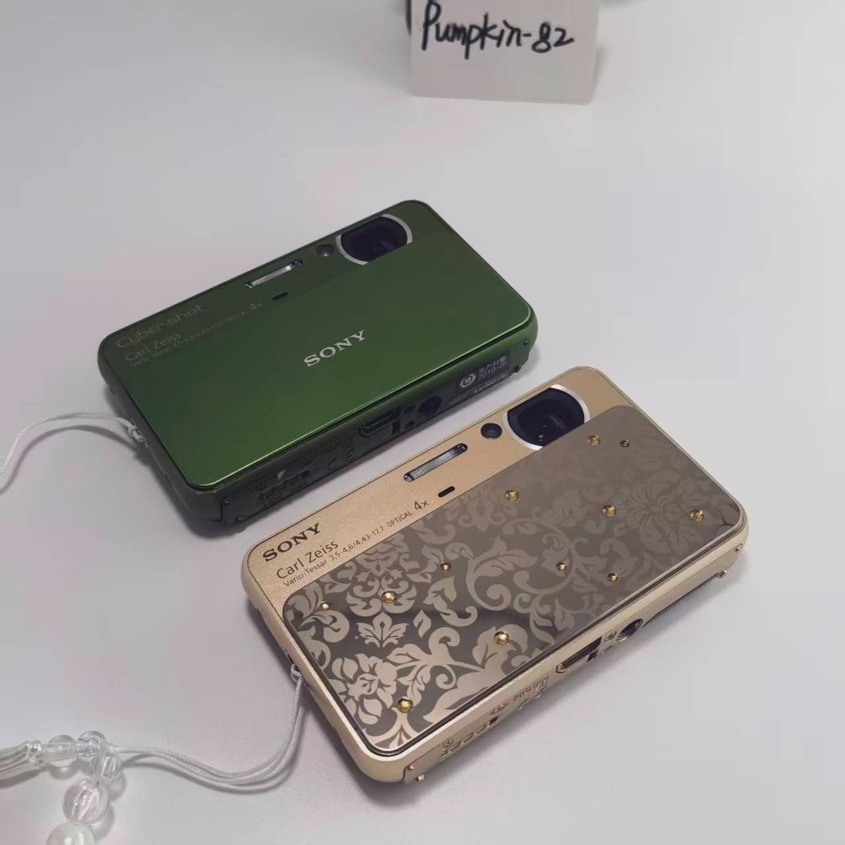 SONY Cyber Shot DSC-T99D 14.1MP CCD Vintage Digital Camera Gold