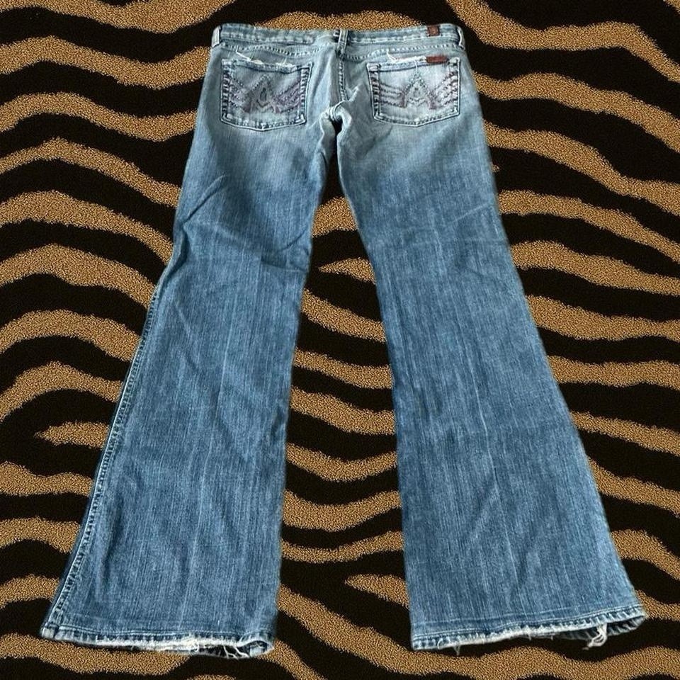 Vintage Seven7 Low Rise Light Wash Flare Jeans – Size 29” Waist
