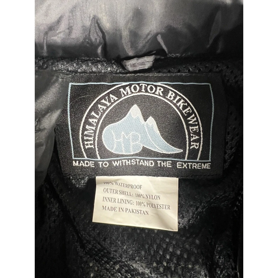 Chaqueta impermeable para motocicleta HIMALAYA visión nocturna negra amarilla a rayas adulto 2XL Foto 2 de 4