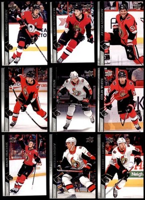 2020-21 Upper Deck Ottawa Senators Team Set Senators-Hockey 8 - NM/MT 5913937