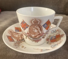 Queen Victoria Diamonds Jubilee 1837 Cup And Saucer