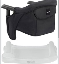 Portable Baby High Chair Inglesina Fast Table Black 37 lb Capacity Dining Tray