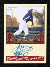 2011 Upper Deck Goodwin Champions Auto Yordano Ventura #A-YV Auto ow6