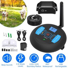 Wireless Electric Dog Fence System - Shock Pet Training Collar Boundary Control