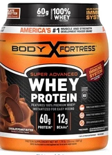 Body Fortress 100% Whey Premium Protein Powder Chocolate Peanut Butter 1.78lb...