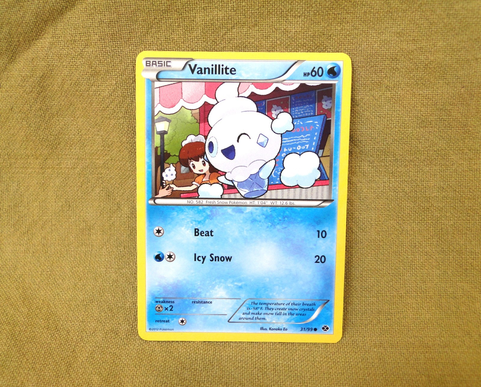Pokemon Trading Card - Next Destinies: Vanillite 31/99
