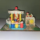 Vintage 1972 Fisher-Price Little People Merry-Go-Round #111 (Works!) + Extras