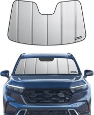 Grey Leather Finish Windshield Sunshade For 2023-2026 Honda Cr-v Pigenius