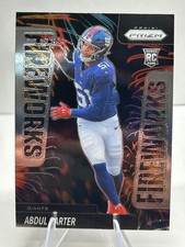 2025 Panini Prizm Abdul Carter Fireworks rookie football card