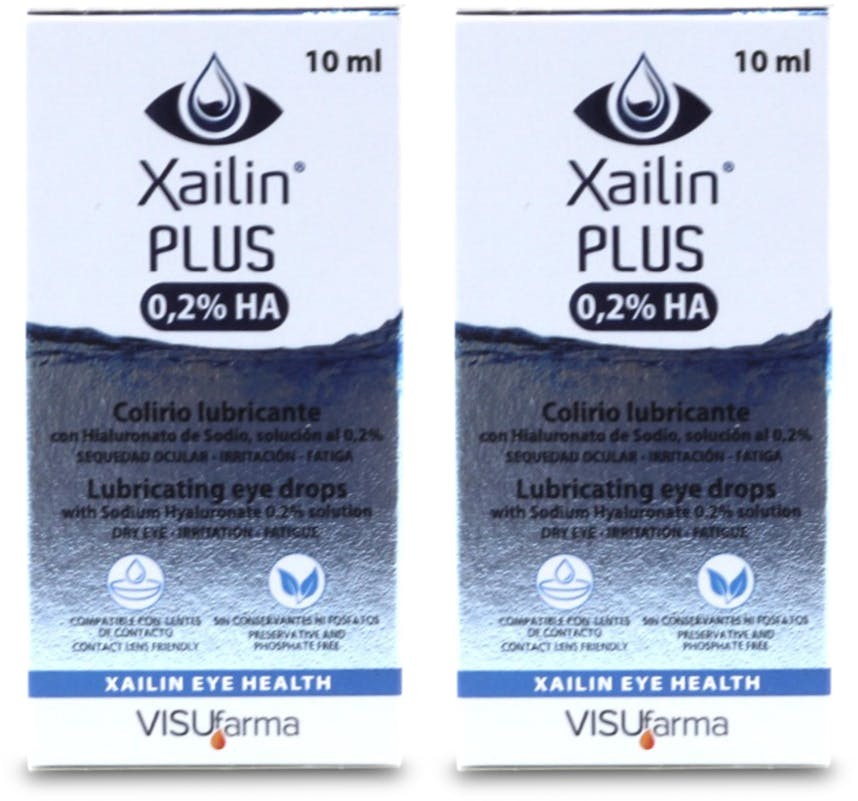 Xailin Plus 0.2% Ha Pf Eye Drops 10ml X 2
