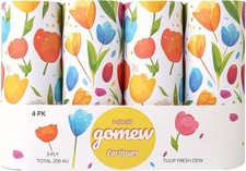 Car Tissue Holder 4 PK 50 3-Ply Tissues per Cylinder Fits Car Cup Holders