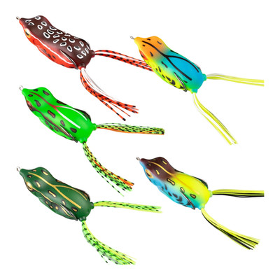 Thunder Frog Lure Soft Rubber Frog For Surface Fishing Soft Latex Material