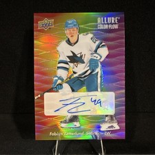2023-24 Allure Color Flow Full Rainbow Auto Fabian Zetterlund #CFA-FZ Sharks