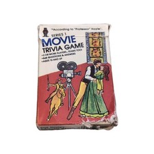 Vintage 1984 Series 1 Movie Trivia Game 54 Cards