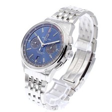 BREITLING PREMIER B01 AB0118 42mm SS Blue Dial Automatic Chronograph Date #C110
