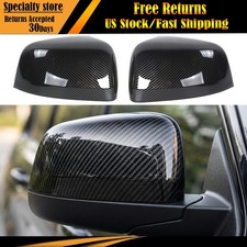 Carbon Fiber Side Mirror Cover Caps Replacement For 2011-20 Jeep Grand Cherokee