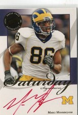 2008 Press Pass Legends - MARIO MANNINGHAM - Red Ink SP/81 Autograph - MICHIGAN