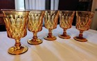 5 Noritake Perspective Amber 6 3/8-inch Iced Tea/Water Goblets 1970-1985