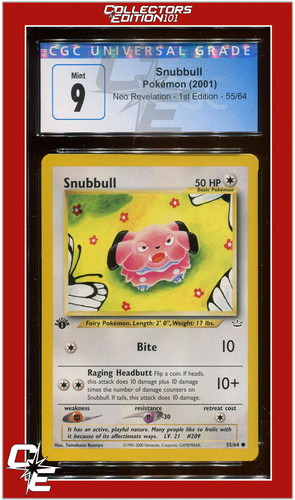 Snubbull (1st Edition) graded CGC 9 for sale on eBay