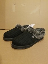 Ladies Skechers Ice Angel 31204 Slip On Memory Foam Textile Slippers Size 11