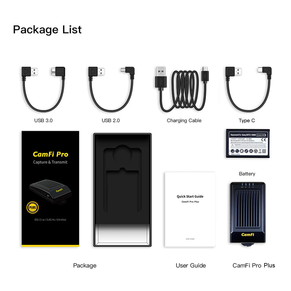 CamFi Pro 次世代 ワイヤレス カメラコントローラ テザー撮影