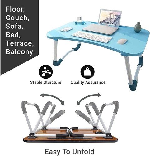 Adjustable Laptop Bed Table Stand Computer Desk Sofa Lap Tray Foldable Portable - Picture 38 of 58