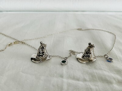 Sterling Silver Necklace Harry Potter Two Sorting Hat Pendant Birthstone  Charm