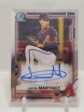 2021 Bowman Chrome 1st Justin Martinez Base Auto DBacks ROOKIE RC Autograph C3