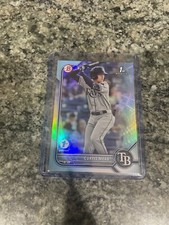 2022 BOWMAN FIRST EDITION CURTIS MEAD SKY BLUE FOIL 1ST ROOKIE TAMPA BAY RAYS