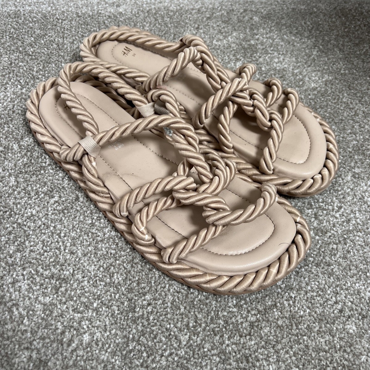 Slides Hm Rope Sandals Hm White Sandals H M H M Sandals White For Kids