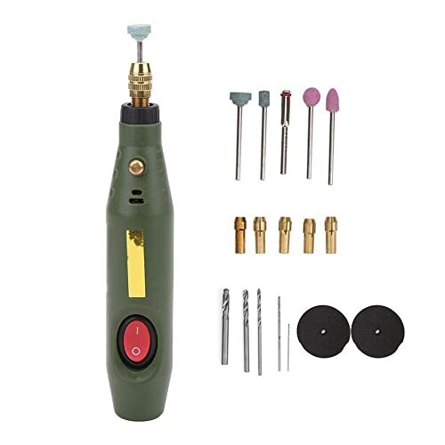Mini Trapano Elettrico 18000 Giri/Min Utensile Rotante Kit per Intaglio Legno Ag