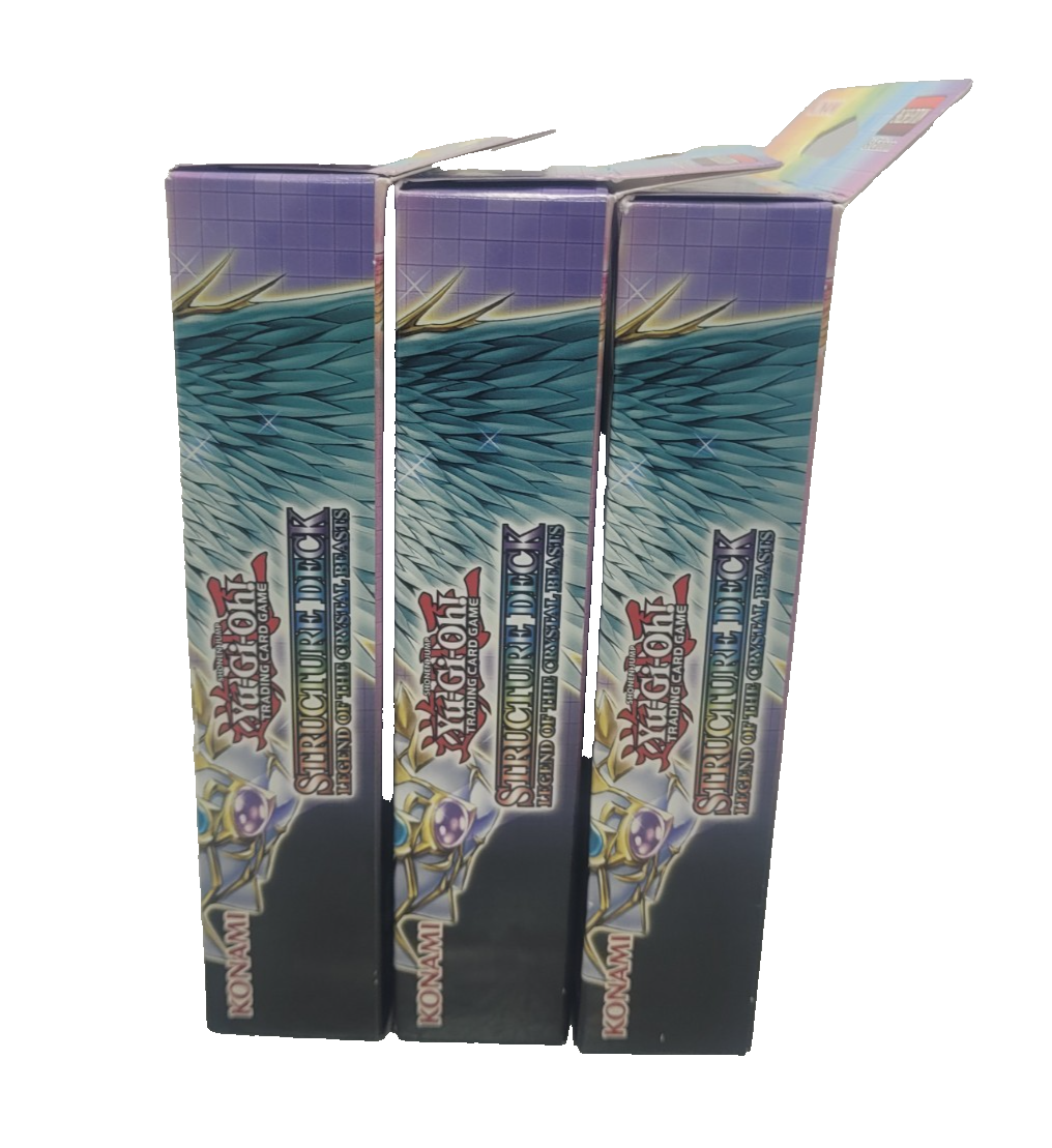 Yugioh Blue Eyes White Destiny Yu-Gi-Oh! Structure Deck: Legend Of The Crystal  Beasts  Factory Sealed X3 Decks Yu-Gi-Oh Crystal Beasts