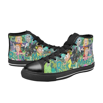 Rick and Morty Custom Sneakers High Top Canvas Men's Athletic Shoes
