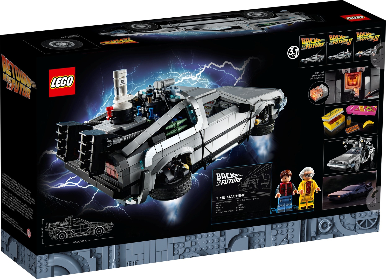 LEGO Icons Zurück in die Zukunft DeLorean 10300 – Geprüftes Sammlerexemplar (Zustand Near Mint 8.5) – Bild 3