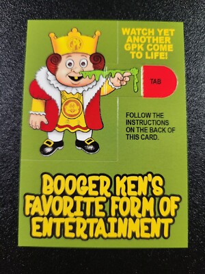 Burger King The King Spoof Garbage Pail Kids Card