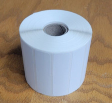 Direct Thermal 3"x0.75" Paper Labels, 1" core, perfs, for label printers-2 ROLLS